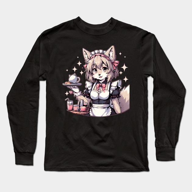 furryart Long Sleeve T-Shirt by vaporgraphic